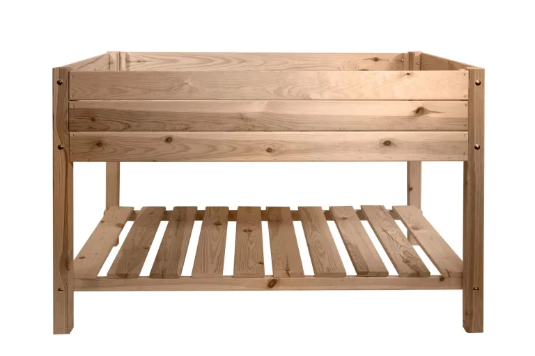 mgc24 Hochbeet Massiv S - Kiefernholz Braun rechteckig für Garten/Terrasse/Balkon - 79 x 40 x 78 cm – Bild 9