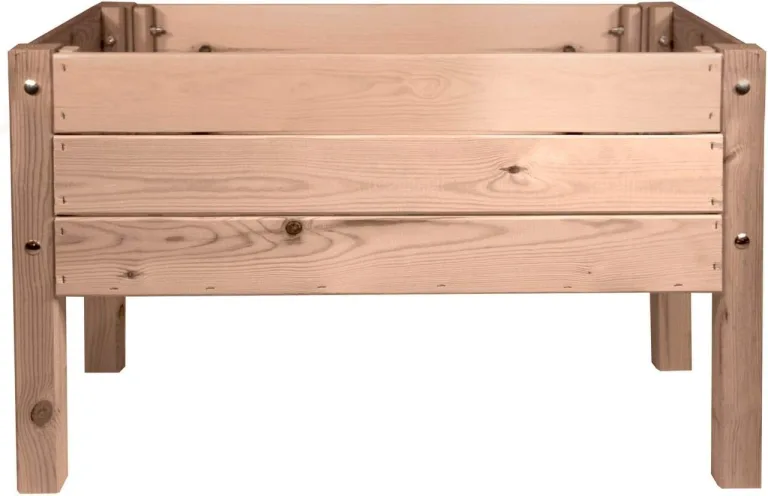 mgc24 Hochbeet Massiv für Kinder - Kiefernholz Grau rechteckig für Garten/Terrasse/Balkon - 79 x 40 x 50 cm – Bild 12