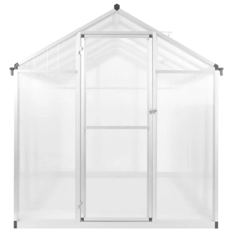 vidaXL Gewächshaus Aluminium 13,41m³ 3,8mm Treibhaus Tomatenhaus Pflanzenhaus – Bild 9