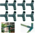 Tissting 3-Wege Gartenrahmenverbinder, Steck Verbinder für Gewächshaus Rahmen für Gartenrahmen, DIY Rahmenverbinder für Zubehör wie Gewächshäuser（Der Produktwinkel ist EIN Dreieck） - Thumbnail 1