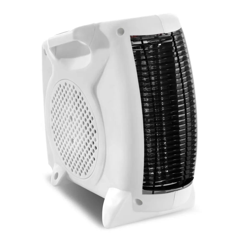 TROTEC Heizlüfter TFH 19 E – 2.000 W, 2 Heizstufen, stufenloser Thermostat, Ventilatorfunktion, Überhitzungsschutz, vertikal & horizontal aufstellbar, mobil