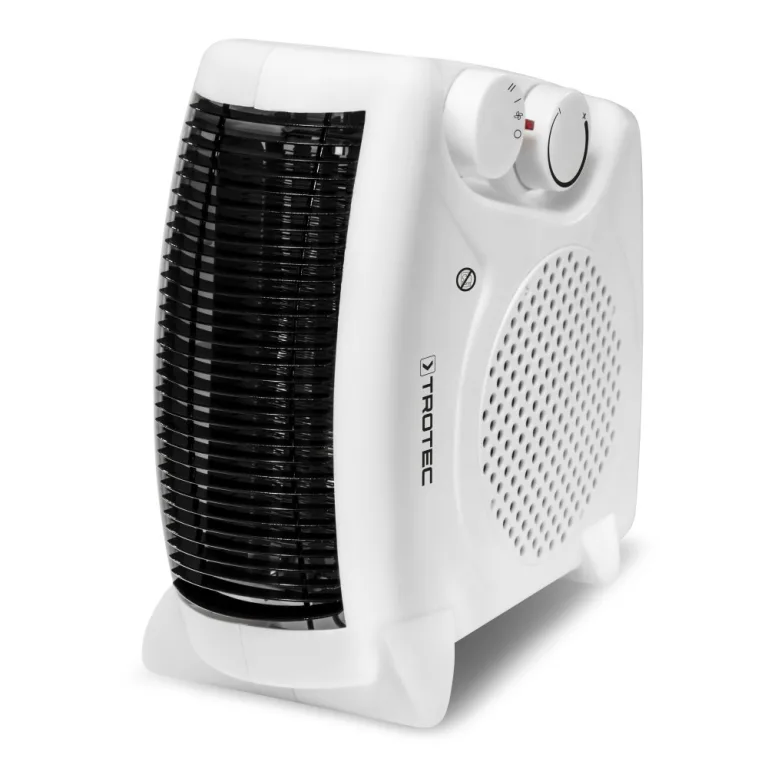 TROTEC Heizlüfter TFH 19 E – 2.000 W, 2 Heizstufen, stufenloser Thermostat, Ventilatorfunktion, Überhitzungsschutz, vertikal & horizontal aufstellbar, mobil – Bild 6