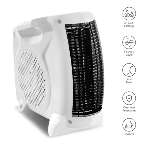 TROTEC Heizlüfter TFH 19 E – 2.000 W, 2 Heizstufen, stufenloser Thermostat, Ventilatorfunktion, Überhitzungsschutz, vertikal & horizontal aufstellbar, mobil – Bild 10