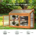 M MCombo 2 Etage höhenverstellbares Anlehngewächshaus Treibhaus Pflanzenhaus Aufzuchtschrank 0160, aus Holz und Polycarbonat - Thumbnail 6