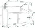 M MCombo 2 Etage höhenverstellbares Anlehngewächshaus Treibhaus Pflanzenhaus Aufzuchtschrank 0160, aus Holz und Polycarbonat - Thumbnail 7