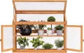 M MCombo 2 Etage höhenverstellbares Anlehngewächshaus Treibhaus Pflanzenhaus Aufzuchtschrank 0160, aus Holz und Polycarbonat - Thumbnail 3