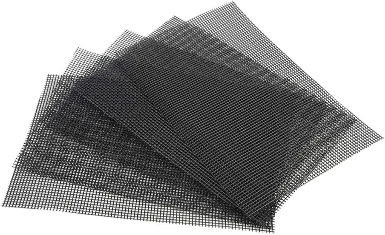 Jenngaoo 5 Stück Blumentopf Mesh Pad, Quadratische Blumenkübel Abdecknetz 30x20cm aus Kunststoff, Drainage Gitter gegen Bodenverlust für Garten, Balkon und Gewächshaus, Schwarz – Bild 2