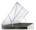 Gewächshaus/Frühbeet G21 GZ11 XL - 150 x 75 x 52 cm, stabile und Feste Aluminiumkonstruktion - Thumbnail 3