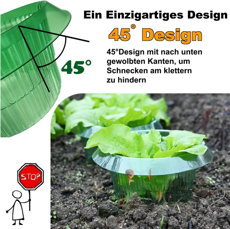 Upgrade Verstärkt Schnecken-Schutz | Schneckenkragen für Ihre Salatpflanzen und Kohl | Schneckenabwehr ohne Chemie |(68g/ stücke) – Bild 7