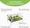 Alu Frühbeet, Mini Gewächshaus Hochbeet Treibhaus, Frühbeetkasten lichtdurchlässig, UV Schutz,Frühbeete 4.2kg/groß,78x58x30cm,S - Thumbnail 4