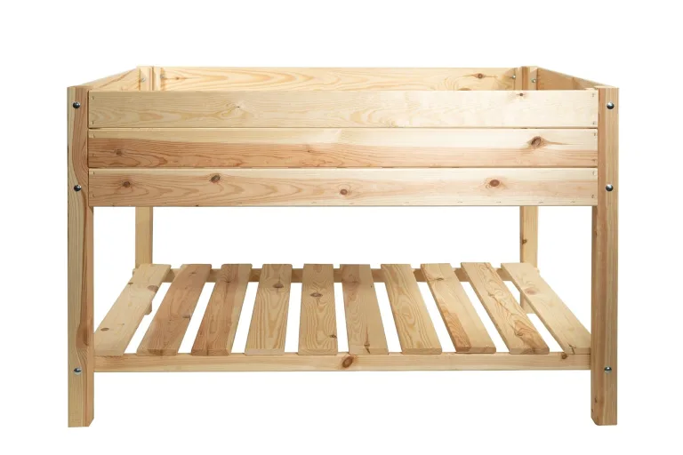 mgc24 Hochbeet Massiv für Kinder, Kiefernholz Natur, 79 x 40 x 50 cm, Rechteckig, Für Garten/Terrasse/Balkon – Bild 4
