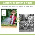 COSTWAY Hochbeet mit Ablage, Pflanzkübel Holz Pflanzkasten Blumenbeet Kräuterbeet Pflanztrog, Pflanzbeet groß Anzuchtbeet im Garten Balkon (92 x 41 x 81 cm) - Thumbnail 4