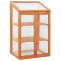 vidaXL Tannenholz Gewächshaus Anzuchthaus Frühbeet Schrank Balkon Garten Frühbeetschrank Aufzuchtschrank Treibhaus Pflanzenhaus 60x45x100cm - Thumbnail 8