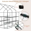 WOLTU Foliengewächshaus, Tomatengewächshaus für Garten Balkon, Indoor & Outdoor, Metallgestell, Gewächshaus mit 3 Ablagen, für Frühbeet Gemüse Blumen, 143 x 195 x 215 cm, Weiß - Thumbnail 2