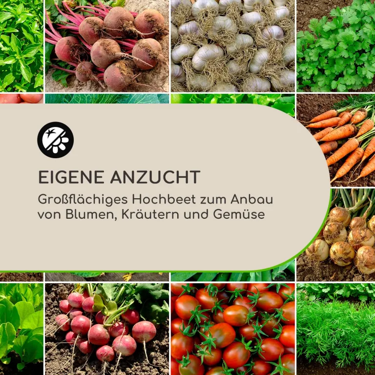 blumfeldt Rust Grow Hochbeet Gartenbeet, verzinktes Stahlblech, Materialstärke: 0,6 mm, einfache Montage, Rost-Finish, 120 x 60 x 60 cm (BxHxT), Rost – Bild 4