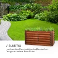 blumfeldt Rust Grow Hochbeet Gartenbeet, verzinktes Stahlblech, Materialstärke: 0,6 mm, einfache Montage, Rost-Finish, 120 x 60 x 60 cm (BxHxT), Rost - Thumbnail 2