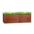 blumfeldt Rust Grow Hochbeet Gartenbeet, verzinktes Stahlblech, Materialstärke: 0,6 mm, einfache Montage, Rost-Finish, 120 x 60 x 60 cm (BxHxT), Rost - Thumbnail 9