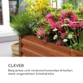 blumfeldt Rust Grow Hochbeet Gartenbeet, verzinktes Stahlblech, Materialstärke: 0,6 mm, einfache Montage, Rost-Finish, 200 x 90 x 100 cm (BxHxT) Rost - Thumbnail 3