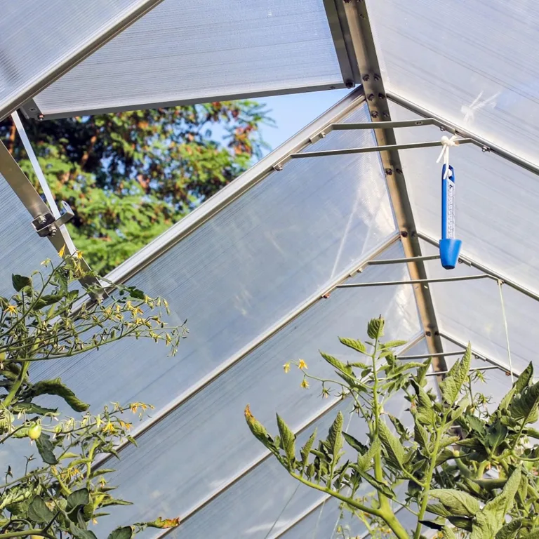 14x Polycarbonat Hohlkammerstegplatten (60.5 x 121cm) 4mm | 10,25 m² Doppelstegplatte für Gewächshaus, Garten Treibhaus Ersatzplatten – Bild 9