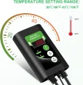 RIOGOO Setzling-Heizmatte und Thermostat-Set, wasserdichtes Gewächshaus-Heizkissen 10" x 20,75" Keimungs-Wärmematte - Thumbnail 2