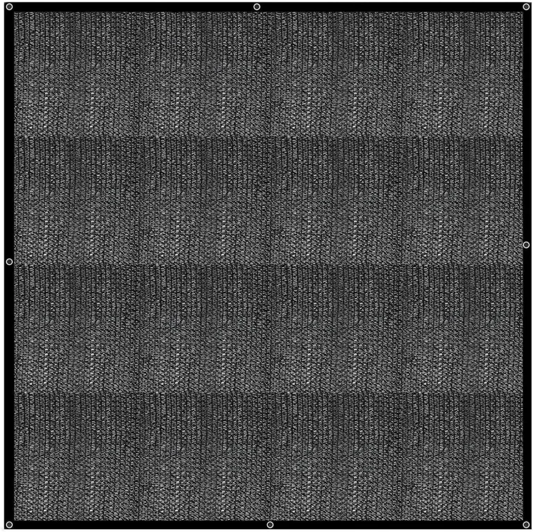Schattiernetz Sonnenschutznetz Sonnensegel,Leicht Und Haltbarkeit Schatten Uv bestäNdiges Netz 60% Shading Rate,FüR Garten Blumen Pflanze Schwarz (4mx5m/13.1ftx16.4ft) – Bild 4
