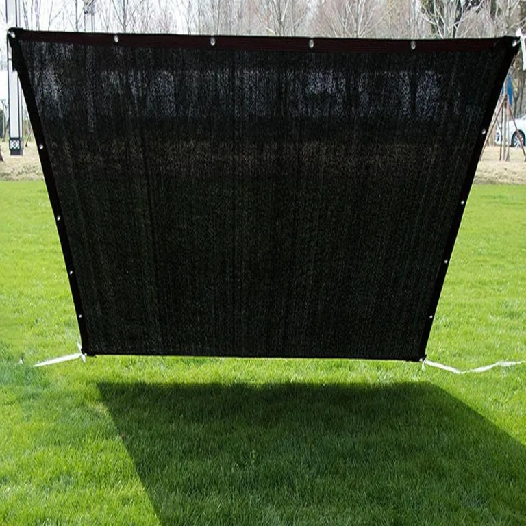 Schattiernetz Sonnenschutznetz Sonnensegel,Leicht Und Haltbarkeit Schatten Uv bestäNdiges Netz 60% Shading Rate,FüR Garten Blumen Pflanze Schwarz (4mx5m/13.1ftx16.4ft) – Bild 5