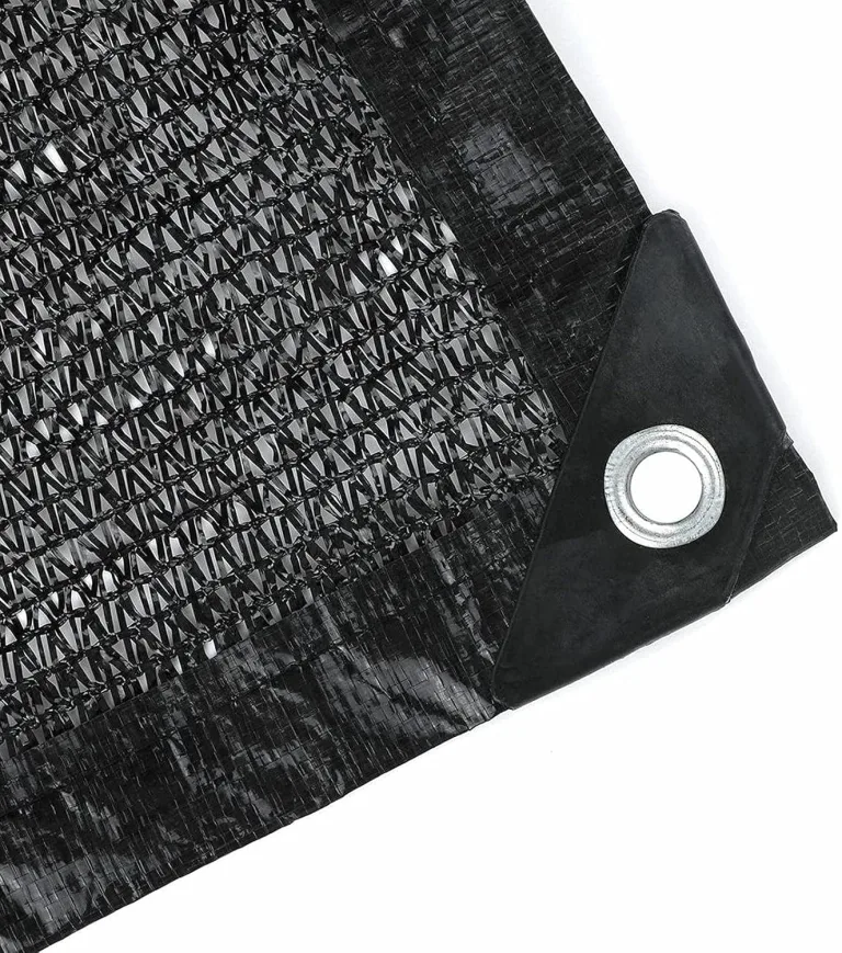 Schattiernetz Sonnenschutznetz Sonnensegel,Leicht Und Haltbarkeit Schatten Uv bestäNdiges Netz 60% Shading Rate,FüR Garten Blumen Pflanze Schwarz (4mx5m/13.1ftx16.4ft) – Bild 2