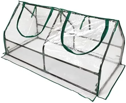 Grindi - Gewächshaus Foliengewächshaus mit PVC Folie und Fernster - Transparent, 120X60X60cm - Gewächshaus Klein Garten Balkon Winterfest Tomatenhaus für Optimales Pflanzenwachstum - Erica III – Bild 1