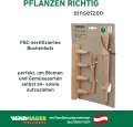 Windhager Anzuchtset, 3-teilig, Buchenholz, inkl. Pflanzholz, Pikierleiste und Pikiergabel, Pflanzsetz für Hochbeete, 05848 - Thumbnail 5