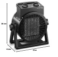 TROTEC Keramik Heizlüfter TDX 19 – Heizleistung 1,5 kW / 3 kW – Luftmenge 200 m³/h – Heizung - Thumbnail 8