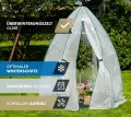 Westmann Gewächshaus Winterzelt | 160x183 cm Weiß | Foliengewächshaus für den Garten | Anzuchthaus zum ganzjährigen Schutz von Gemüse & Pflanzen - Thumbnail 2