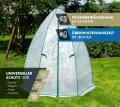 Westmann Gewächshaus Winterzelt | 160x183 cm Weiß | Foliengewächshaus für den Garten | Anzuchthaus zum ganzjährigen Schutz von Gemüse & Pflanzen - Thumbnail 3