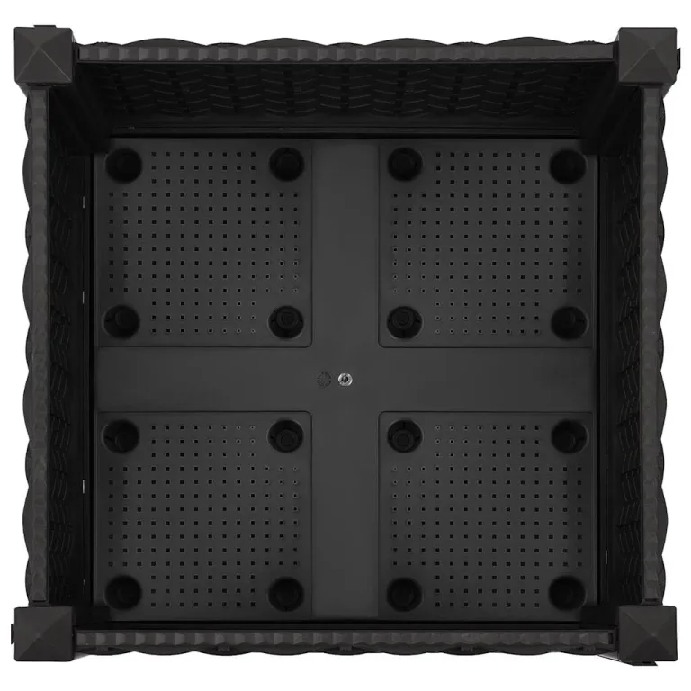vidaXL Hochbeet Pflanzkasten Blumenkasten Gemüsebeet Pflanzbeet Blumenbeet Frühbeet Gartenbeet Pflanzkübel Blumenkübel 40x40x23cm Polypropylen – Bild 7