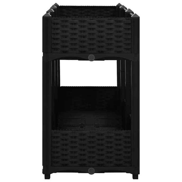 vidaXL Hochbeet Pflanzkasten Blumenkasten Gemüsebeet Pflanzbeet Blumenbeet Frühbeet Gartenbeet Pflanzkübel Blumenkübel 120x40x71cm Polypropylen – Bild 7