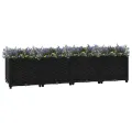 vidaXL Hochbeet Pflanzkasten Blumenkasten Gemüsebeet Pflanzbeet Blumenbeet Frühbeet Gartenbeet Pflanzkübel Blumenkübel 160x40x38cm Polypropylen - Thumbnail 2