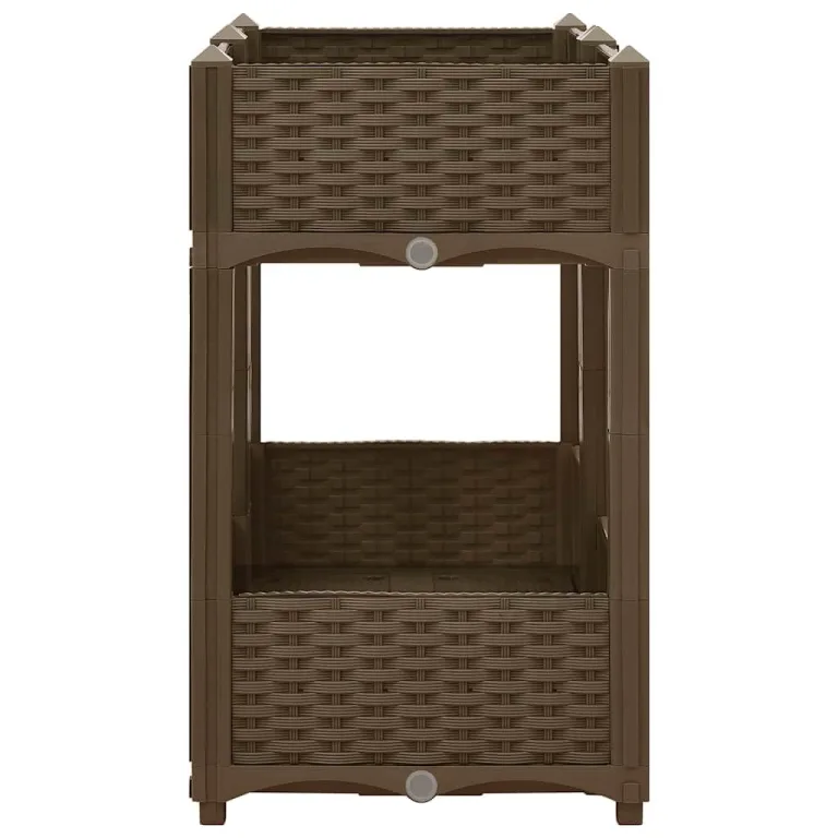 vidaXL Hochbeet Pflanzkasten Pflanzbeet Gemüsebeet Blumenbeet Blumenkasten Frühbeet Gartenbeet Blumenkübel Pflanzkübel 80x40x71cm Polypropylen – Bild 7