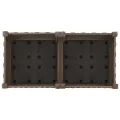 vidaXL Hochbeet Pflanzkasten Pflanzbeet Gemüsebeet Blumenbeet Blumenkasten Frühbeet Gartenbeet Blumenkübel Pflanzkübel 80x40x71cm Polypropylen - Thumbnail 8