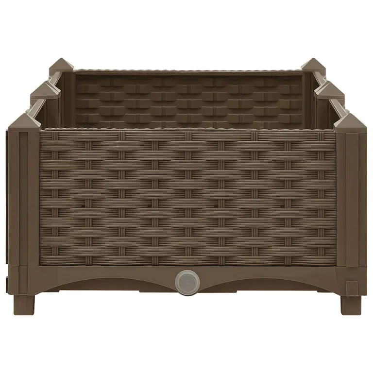 vidaXL Hochbeet Pflanzkasten Pflanzbeet Gemüsebeet Blumenbeet Blumenkasten Frühbeet Gartenbeet Blumenkübel Pflanzkübel 80x40x23cm Polypropylen – Bild 7