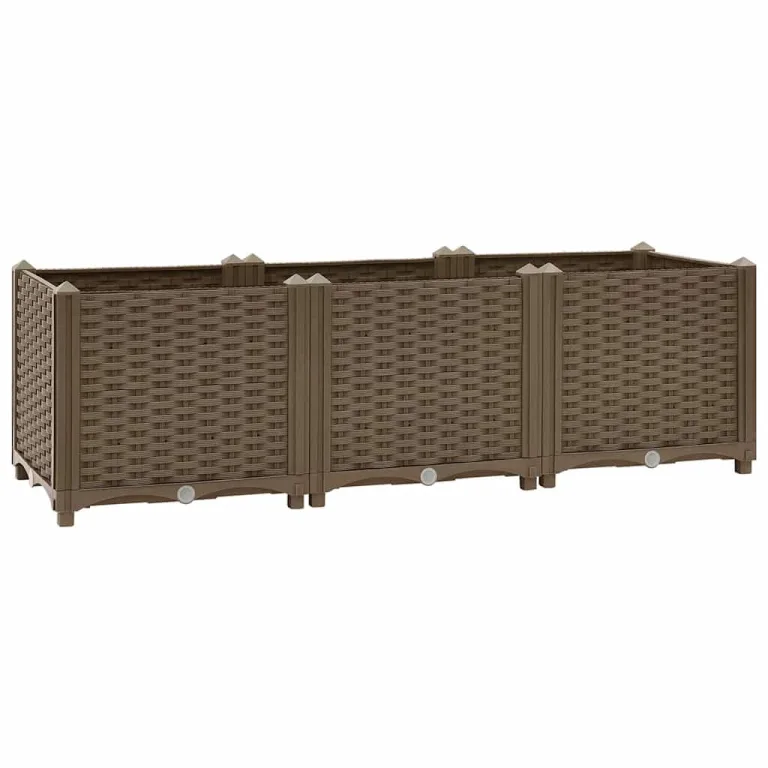 vidaXL Hochbeet 120 x 40 x 38 cm Polypropylen – Bild 1