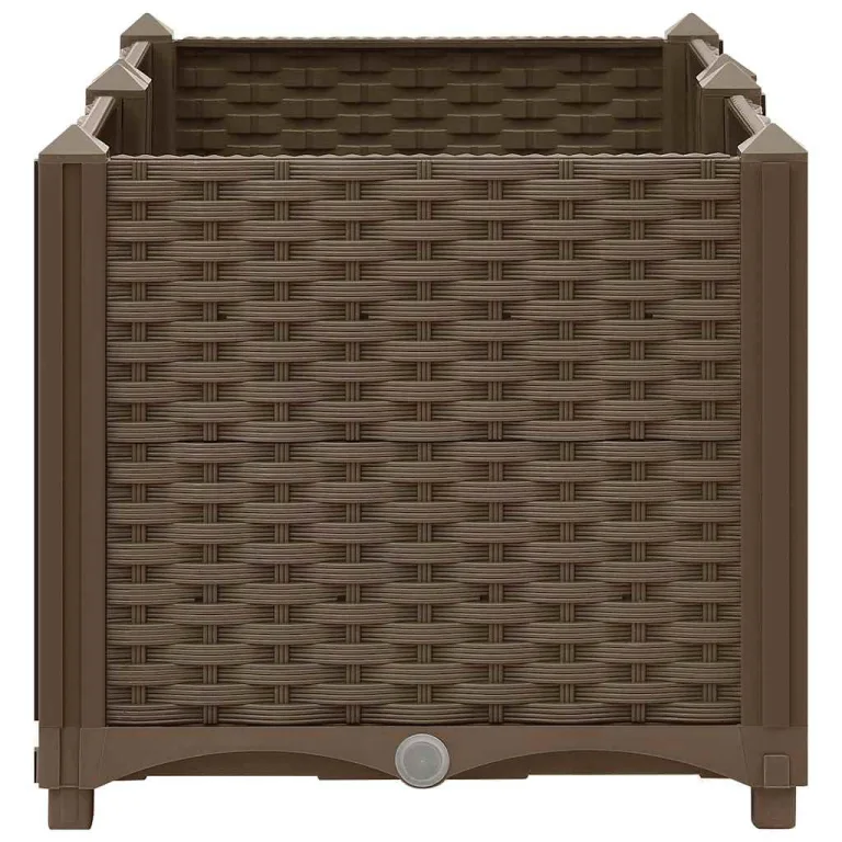 vidaXL Hochbeet Pflanzkasten Pflanzbeet Gemüsebeet Blumenbeet Blumenkasten Frühbeet Gartenbeet Blumenkübel Pflanzkübel 80x40x38cm Polypropylen – Bild 6
