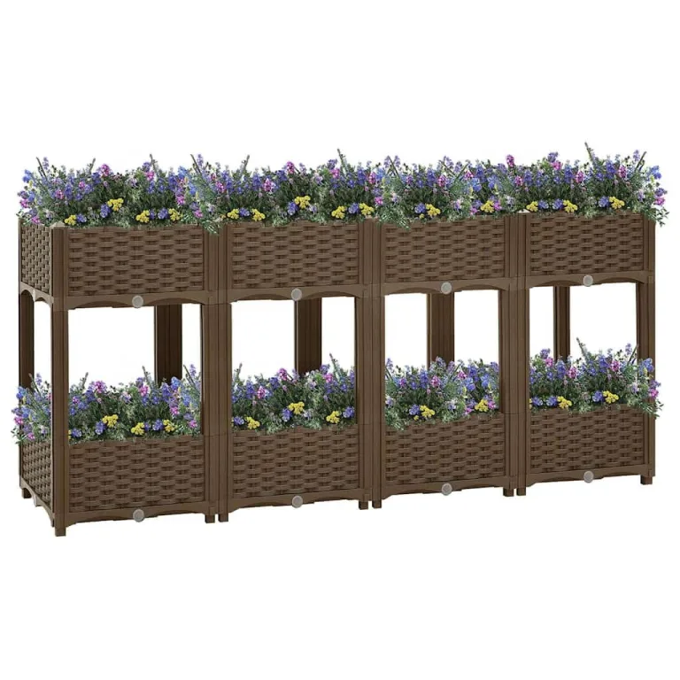 vidaXL Hochbeet 160 x 40 x 38 cm Polypropylen – Bild 10