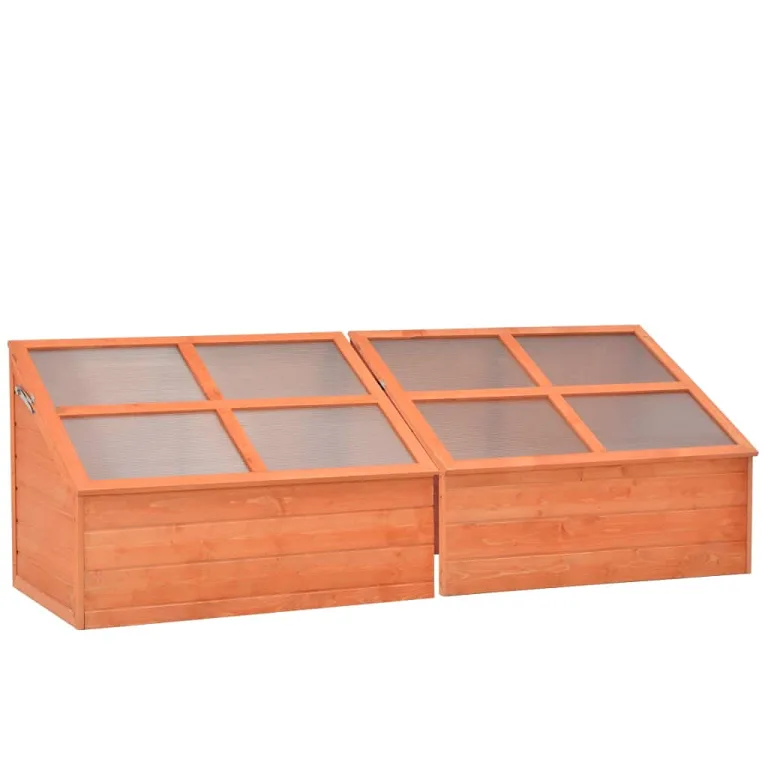 Gewächshaus Holz,Wasserbeständig,Gewächshaus Pflanzkasten Treibhaus Pflanzenhaus Tomatenhaus,Wachsende Pflanzen, Blumen, Kräuter,100x50x34 cm – Bild 10