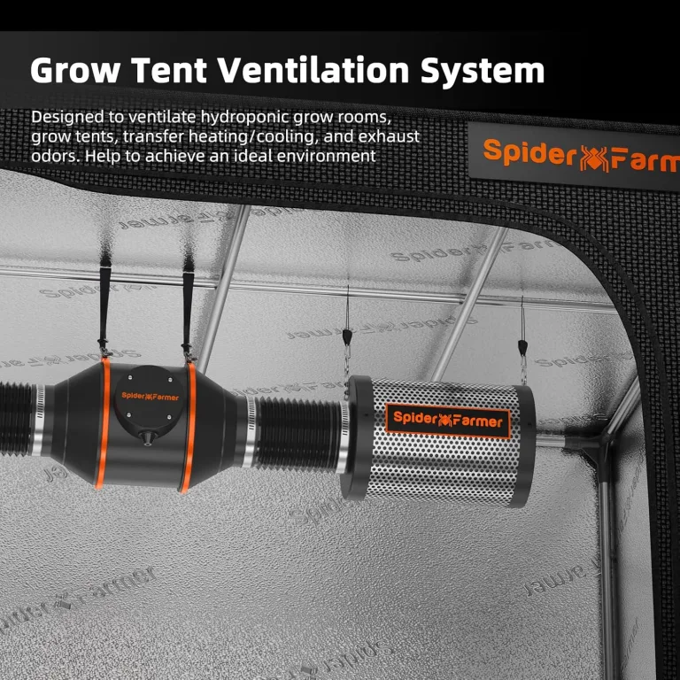 Spider Farmer Aktivkohlefilter 100mm/4 Inch Kohlefilter Air Carbon Filter, Leichtes Australische Aktivkohle für Grow Zelt Geruchskontrolle, Luftwäscher für Rohrventilator, Luftfiltration, Gewächshaus – Bild 2