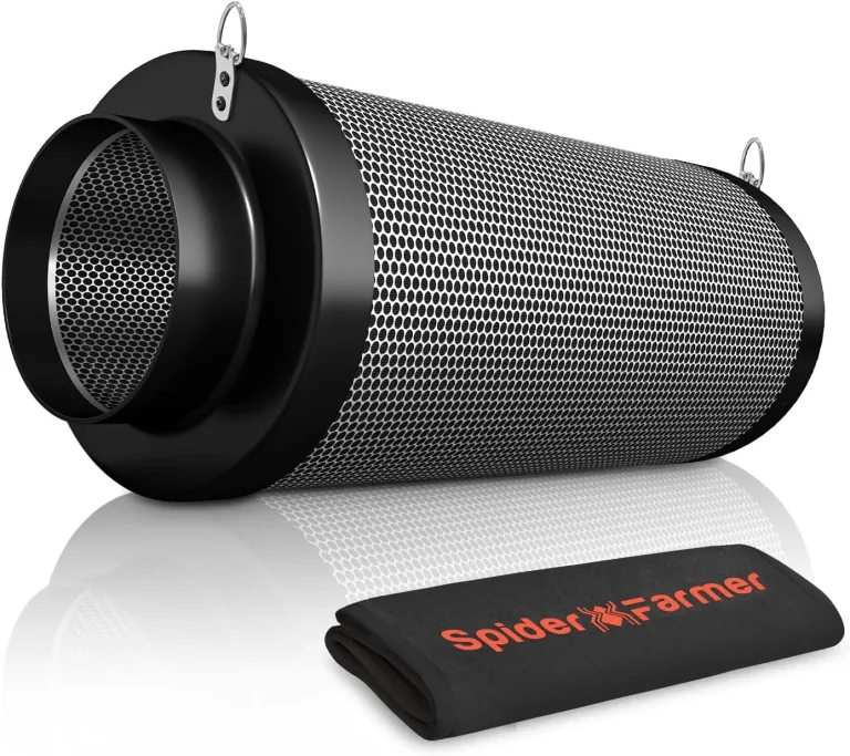 Spider Farmer Aktivkohlefilter 100mm/4 Inch Kohlefilter Air Carbon Filter, Leichtes Australische Aktivkohle für Grow Zelt Geruchskontrolle, Luftwäscher für Rohrventilator, Luftfiltration, Gewächshaus – Bild 1
