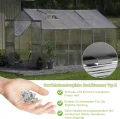 YUENFONG 14x Polycarbonat Hohlkammerstegplatten 4mm witterungsbeständig & lichtdurchlässig, Stegplatten Stoßsicheren und UV-beständigen für Gewächshaus Gartenbau Carports- 60,5 x 121 cm - Thumbnail 6