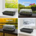 Weedness Gewächshaus Grow Hart 57 x 38 x 22 cm - Grow Anbau Indoor & Outdoor Tomaten Anzucht Mini Zimmer Stecklinge Zubehör Balkon Frühbeet Drinnen Garten Pflanzen - Thumbnail 6