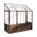 Loberon Gewächshaus Essone, mit Großem Fenster & Seitentüren, Wetterfest & Frostresistent, Authentisches Antik-Design, Gartenzubehör, Outdoor, Eisen, Acrylglas, antikbraun - Thumbnail 2