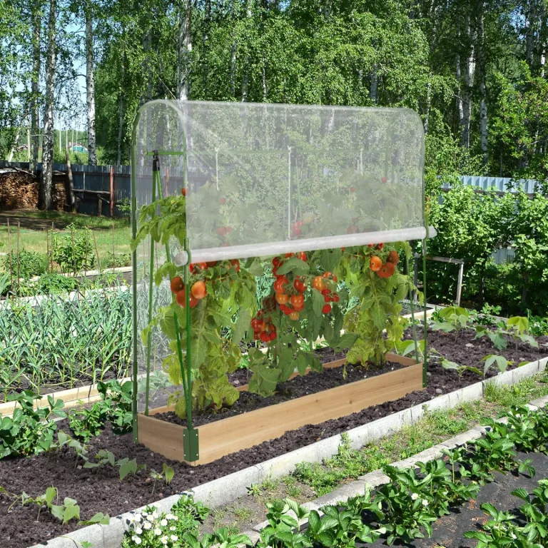 IDMarket - Duo Modulares Tomatengewächshaus Spezielles Wachstum Komplettset Plane + Stütze – Bild 7