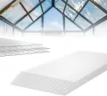 LARS360 14 Stück Polycarbonat Hohlkammerstegplatten Ersatzplatten 1210x605x4mm ca. 10,25 m² Doppelstegplatte Stoßsicheren und UV-Beständigen für Gewächshaus Gartenbau Carports - Thumbnail 1