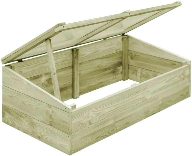 Leepesx Gewächshaus, Wintergarten Bausatz, Tomatenhaus, Treibhaus, Garten, Greenhouse, Gartengewächshäuser, Anlehngewächshaus, Imprägniertes Kiefernholz 100 x 50 x 35 cm – Bild 5